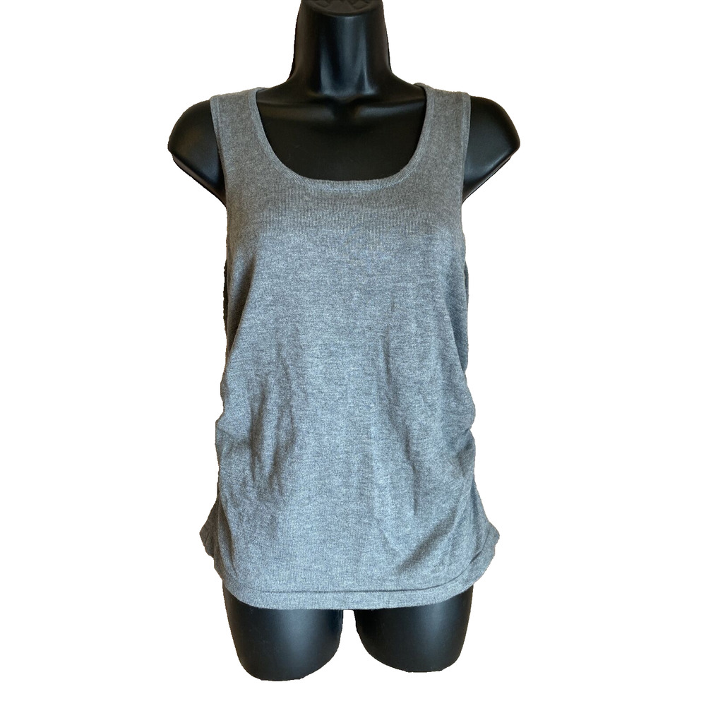 Karissa & Me Tank Top Womens Size Large Sleeveless Shirt Gray New Casual